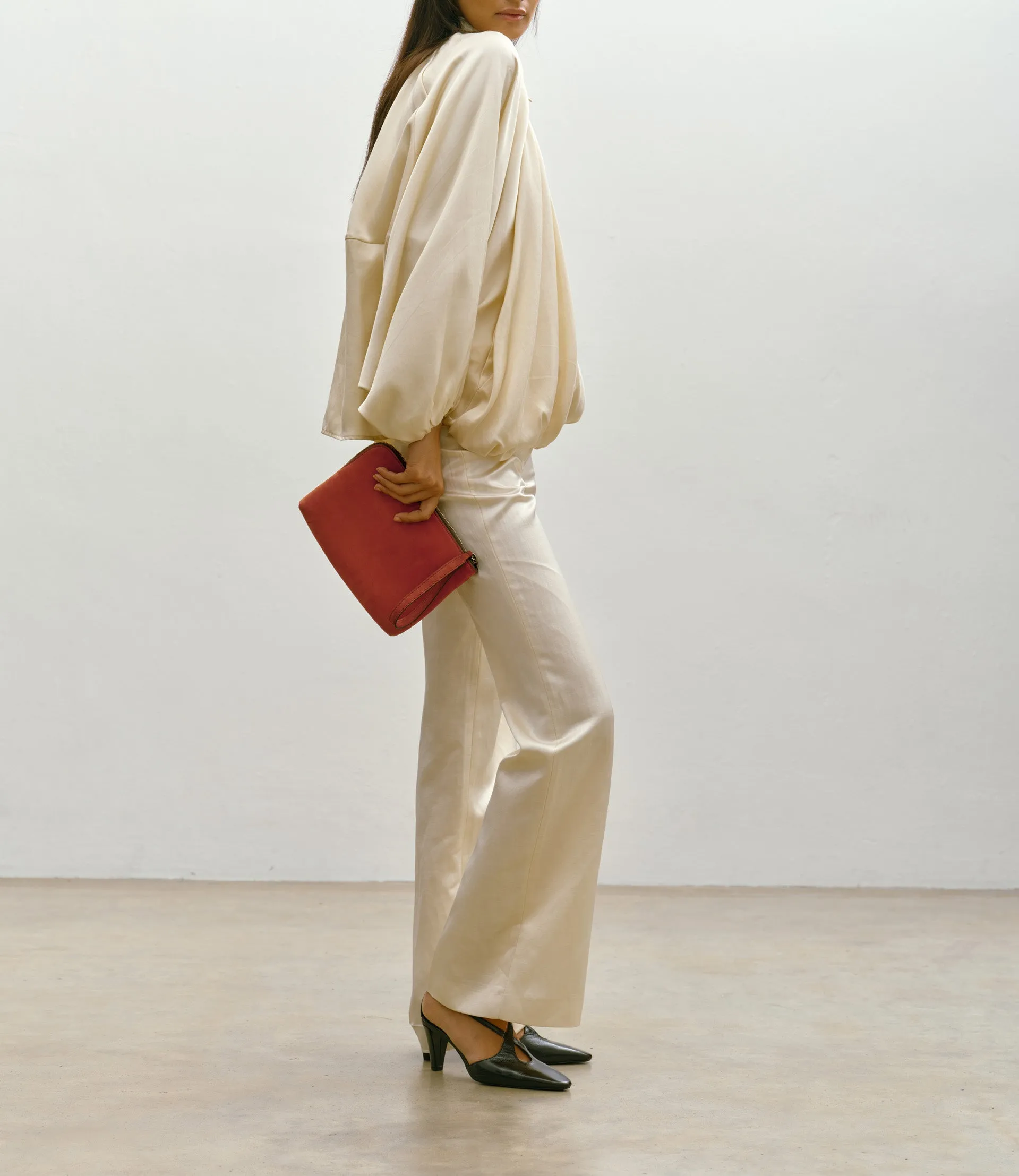 Wristlet Clutch Nubuck Rust sold by Metier product image thumbnail 2