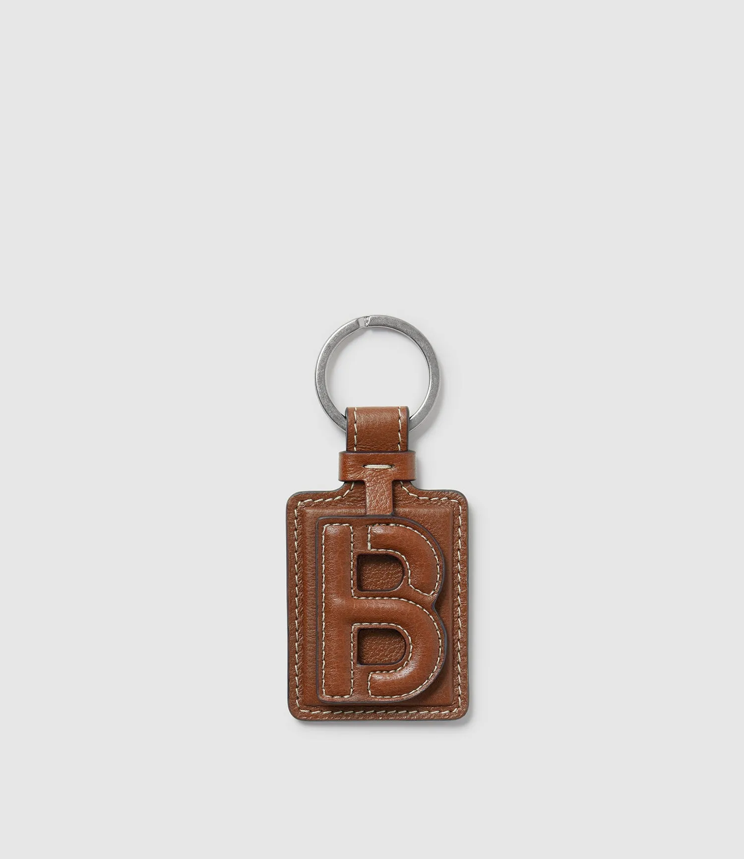 Letter Key Ring Buffalo Cognac sold by Metier product image thumbnail 3
