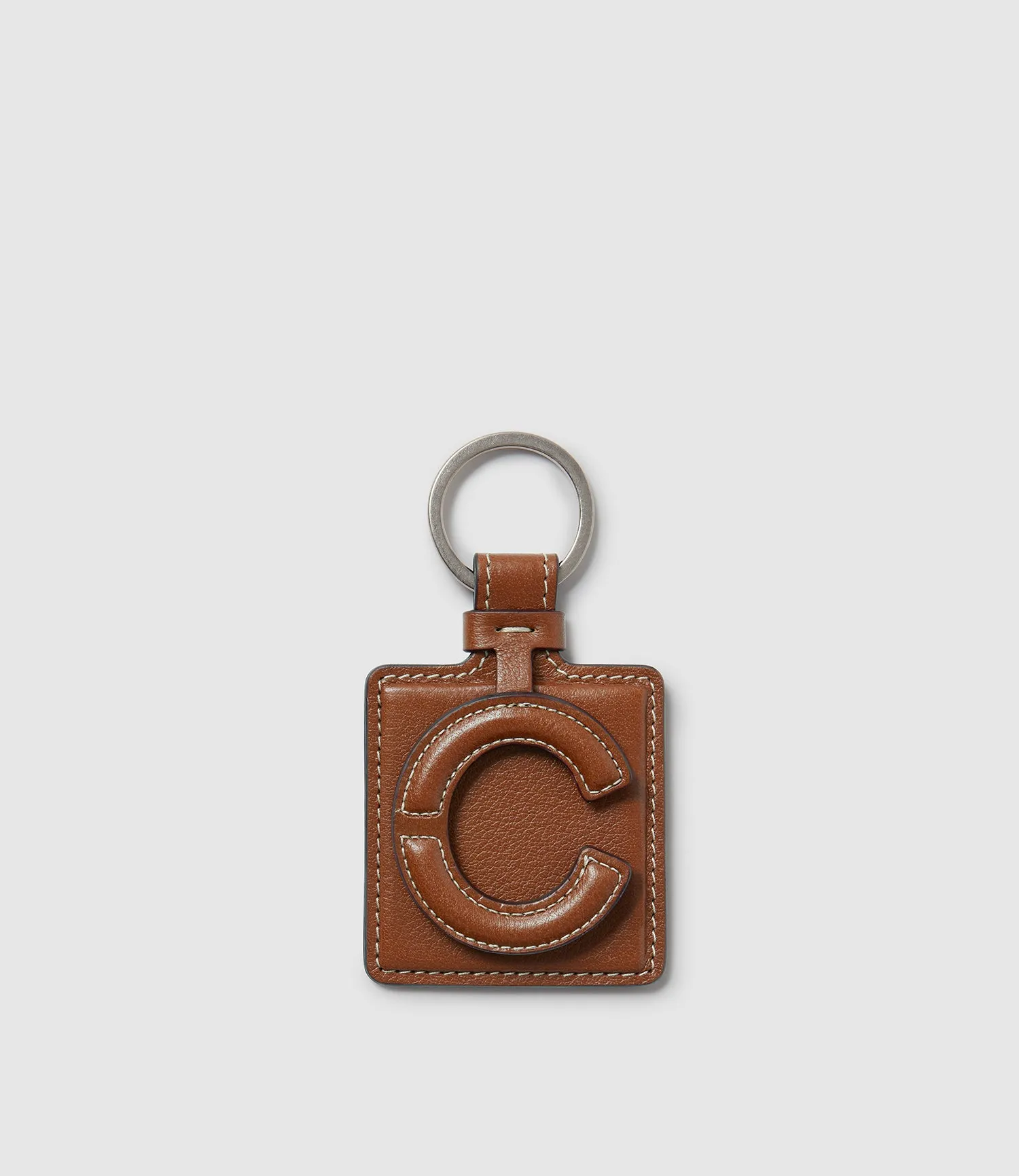 Letter Key Ring Buffalo Cognac sold by Metier product image thumbnail 4