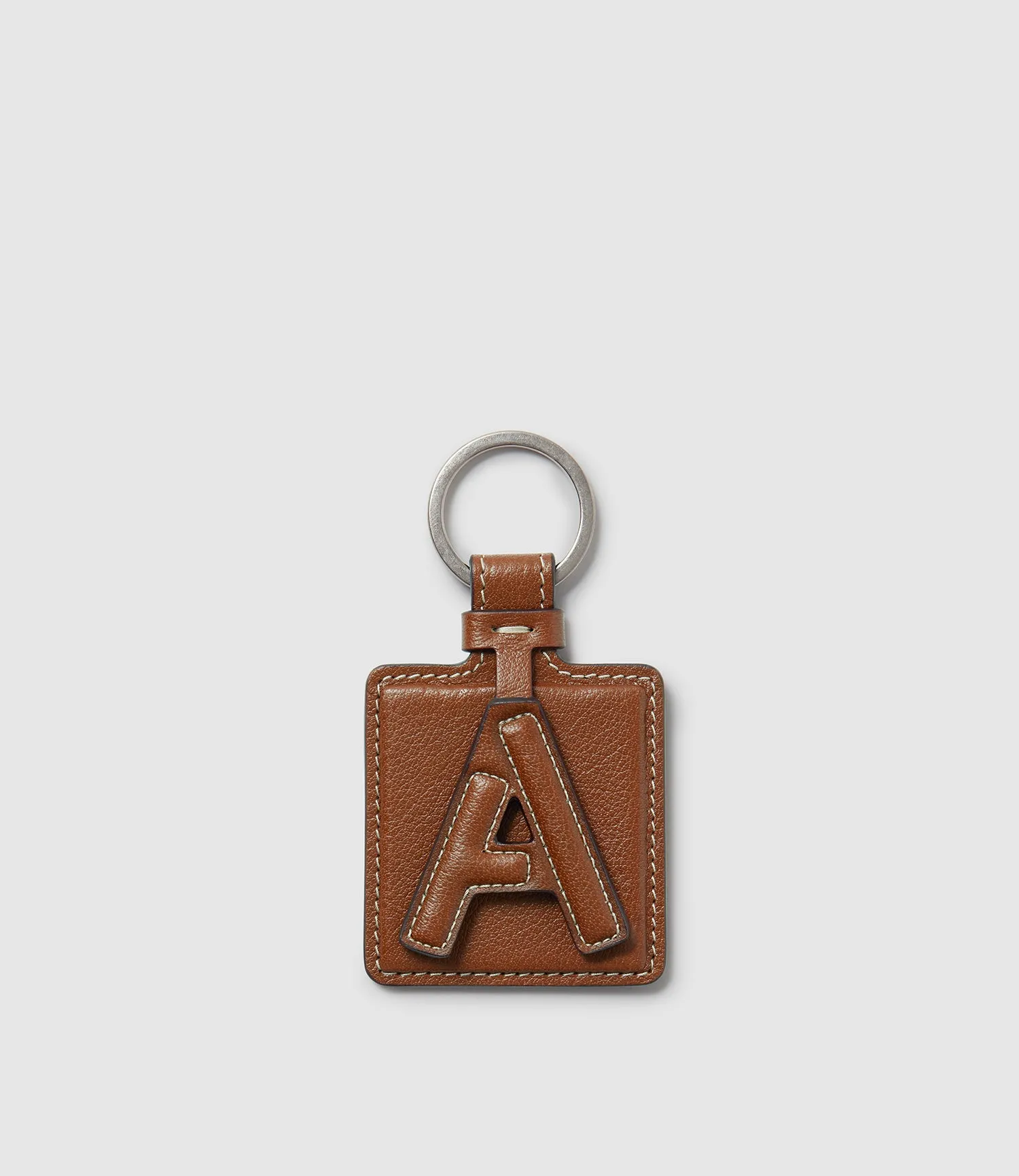 Letter Key Ring Buffalo Cognac sold by Metier product image thumbnail 2