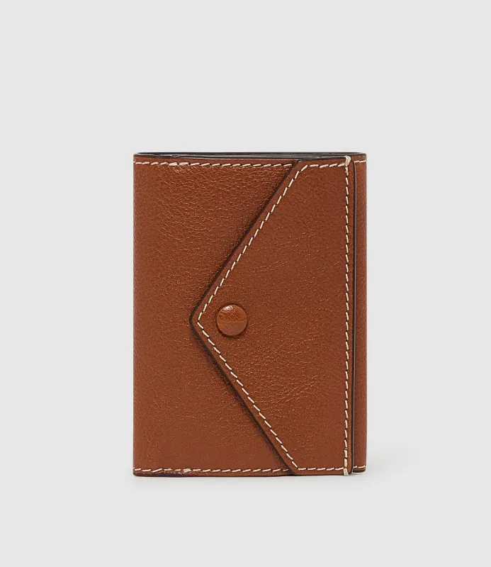 Trifold Wallet Buffalo Cognac made by Metier