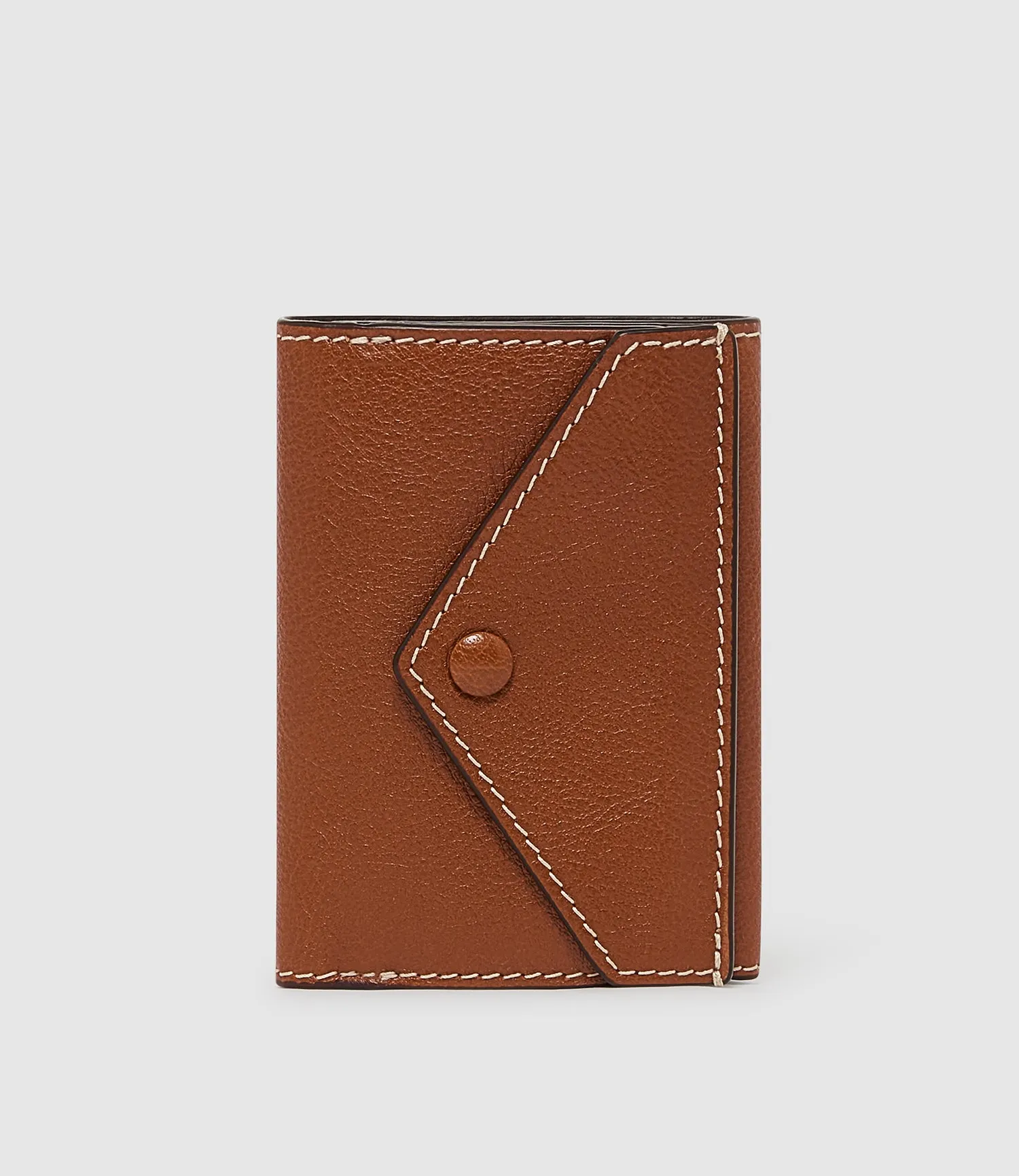 Trifold Wallet Buffalo Cognac sold by Metier