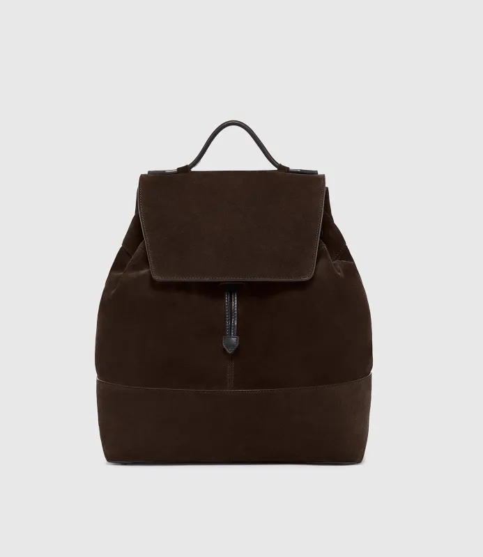 Glide Backpack Suede Chocolate made by Metier