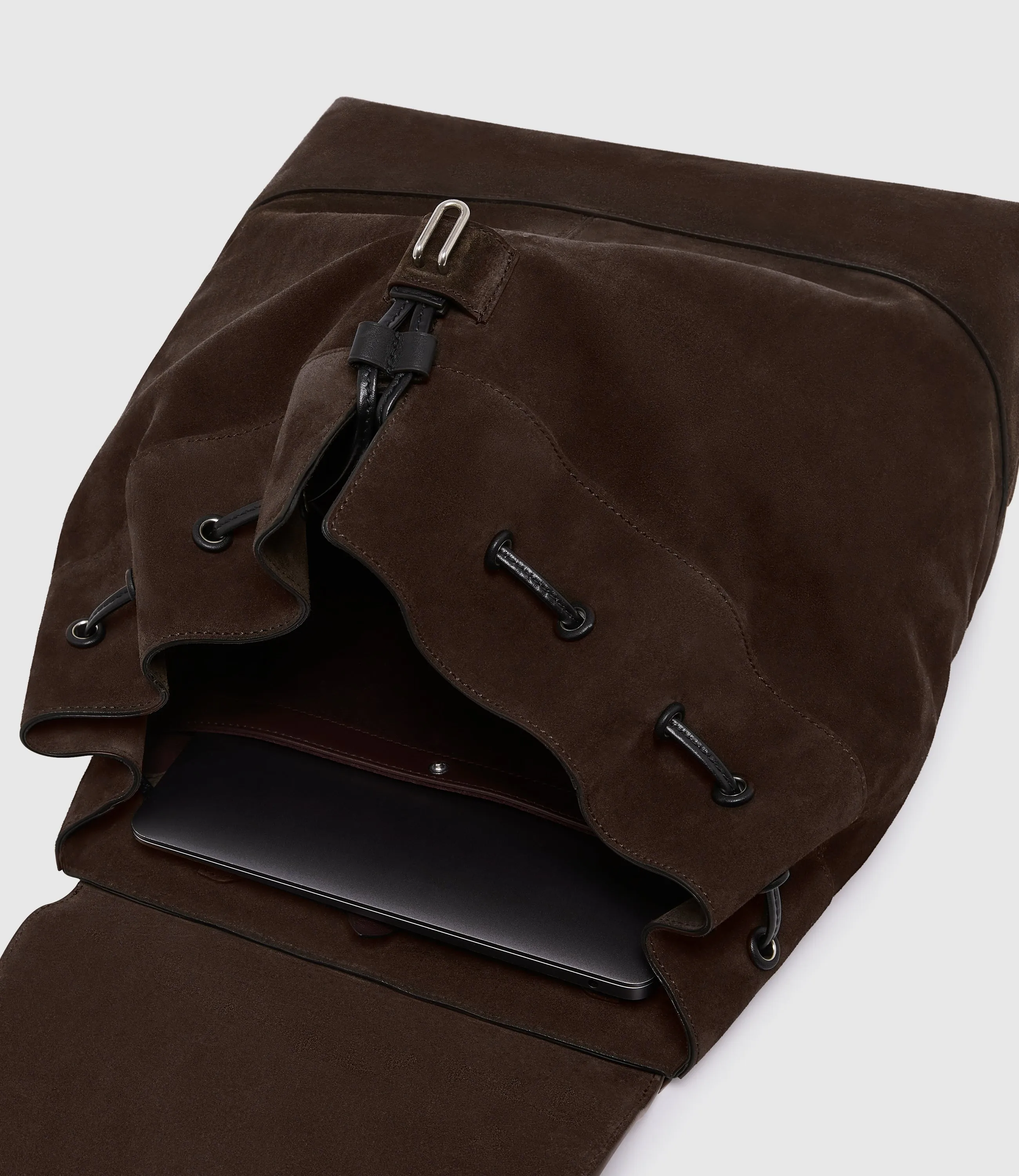 Glide Backpack Suede Chocolate sold by Metier product image thumbnail 4