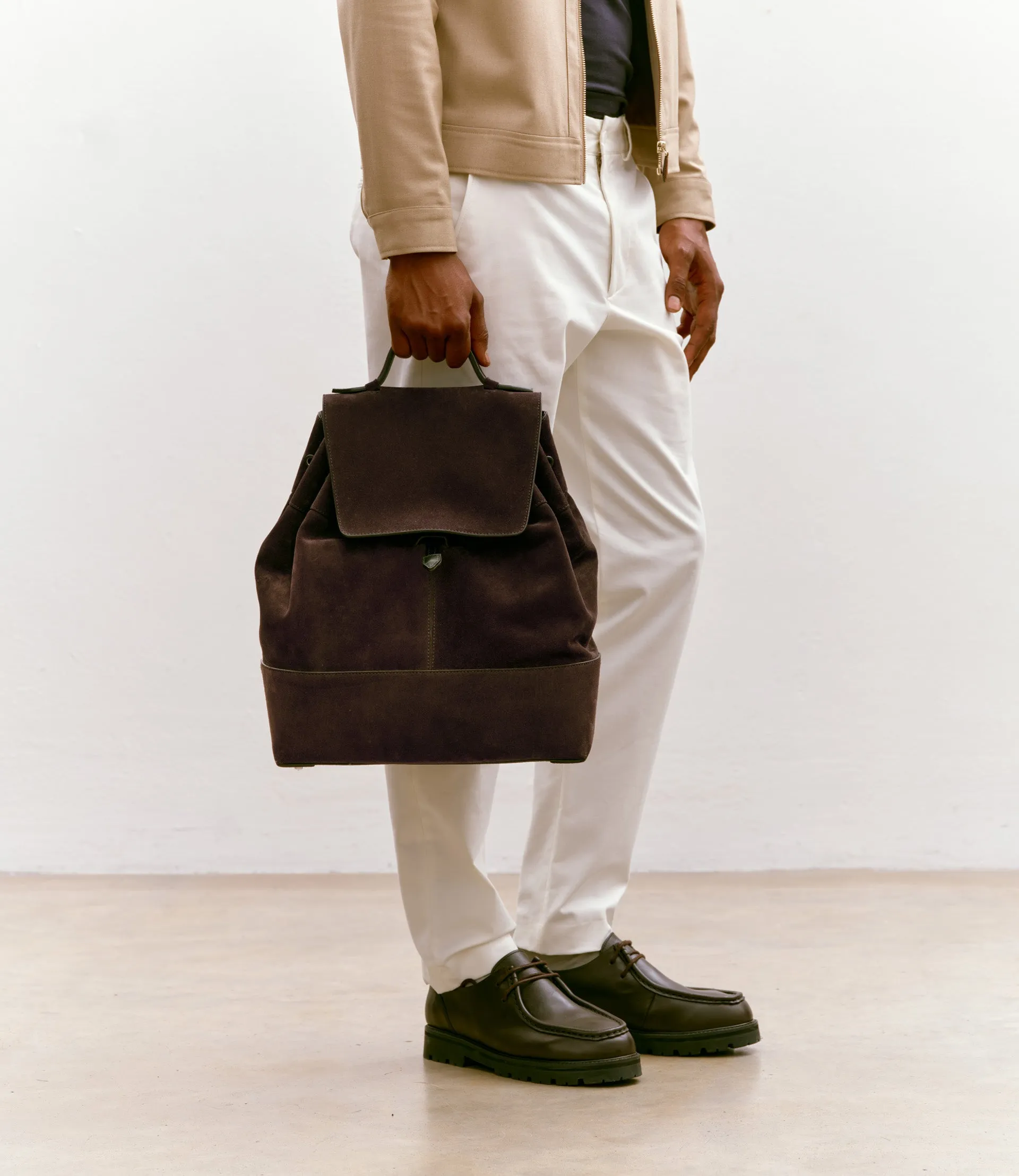 Glide Backpack Suede Chocolate sold by Metier product image thumbnail 5