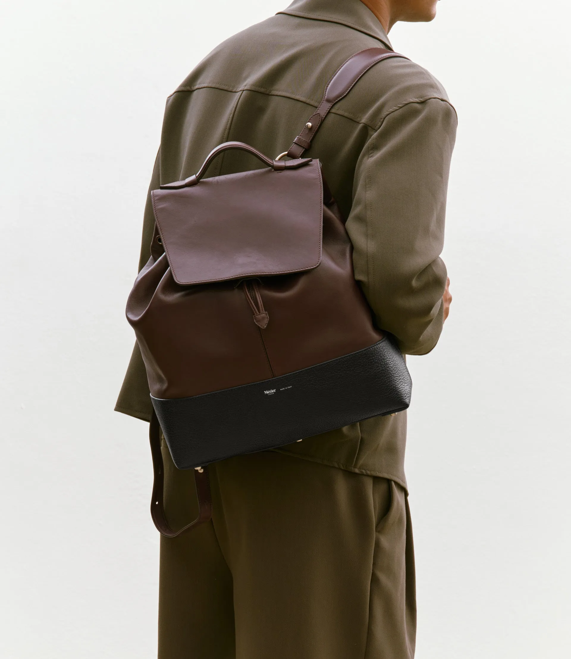 Glide Backpack Rodeo Maduro Brown With Full Grain Black sold by Metier product image thumbnail 2