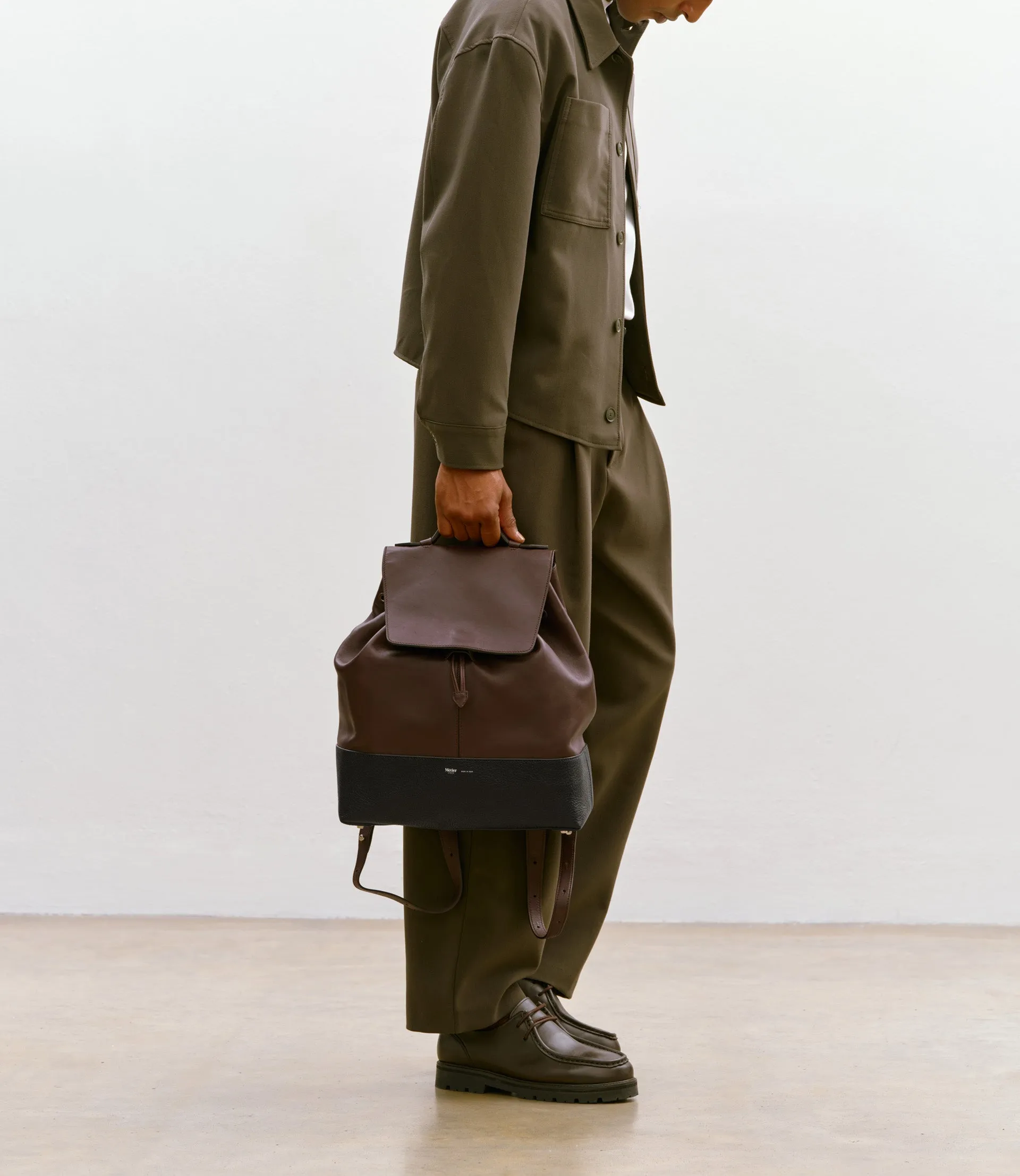 Glide Backpack Rodeo Maduro Brown With Full Grain Black sold by Metier product image thumbnail 5