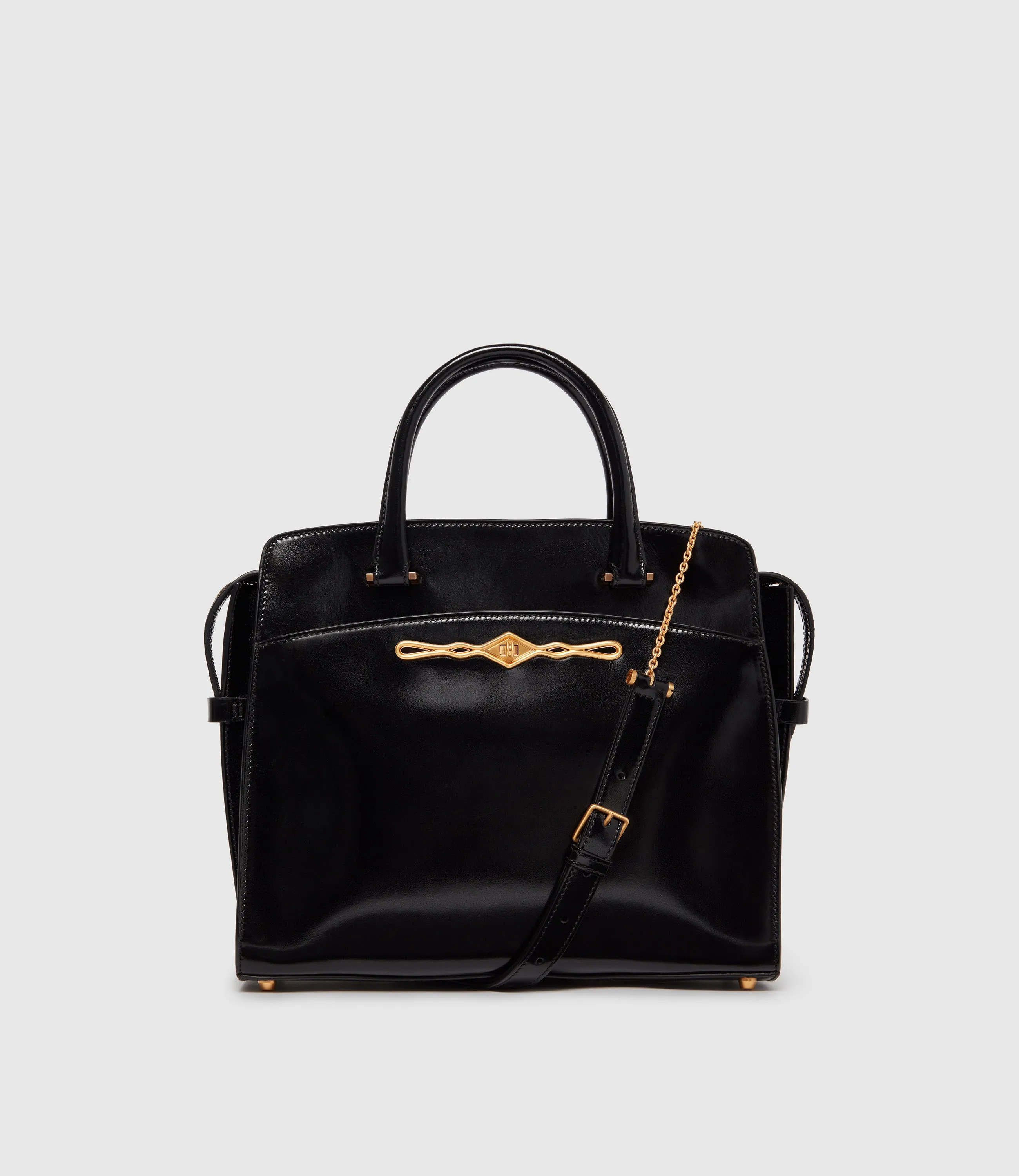 Fernando Jorge | Métier Private Eye Slim Glossy Calfskin Black sold by Metier