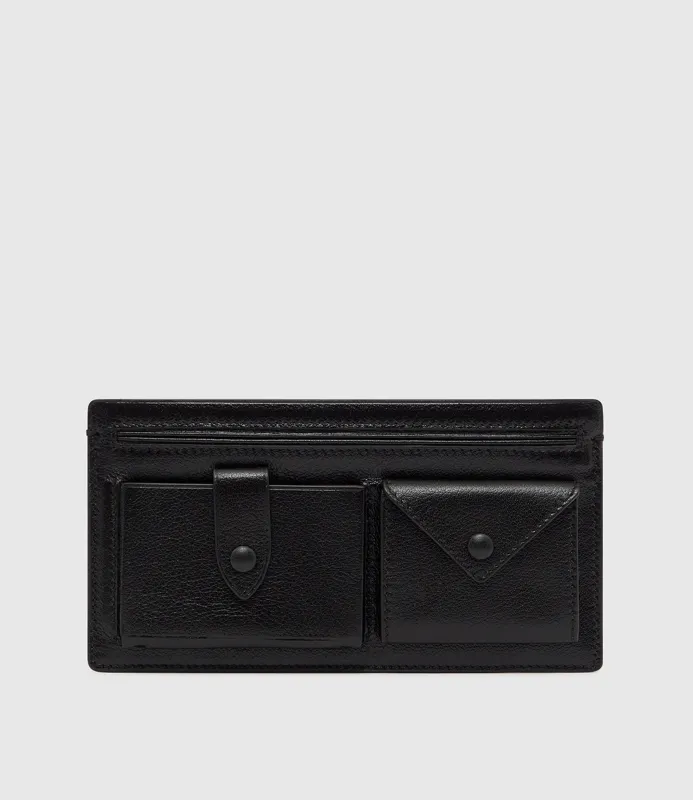 Inside Out Wallet Buffalo Black made by Metier