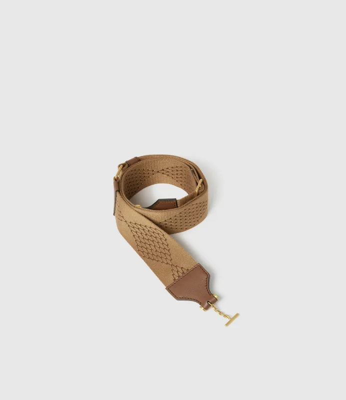 Women's Diamond Webbing Strap Havana made by Metier