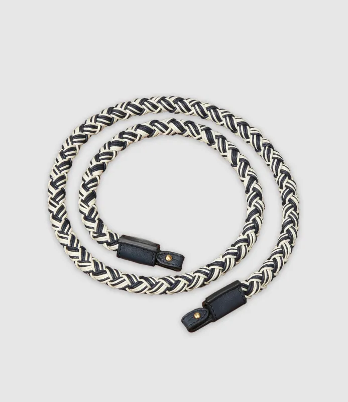 Corded Strap Navy and White Sand made by Metier