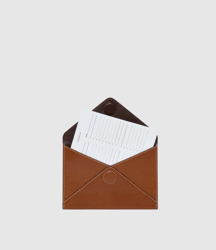 A6 Envelope Buffalo Cognac made by Metier
