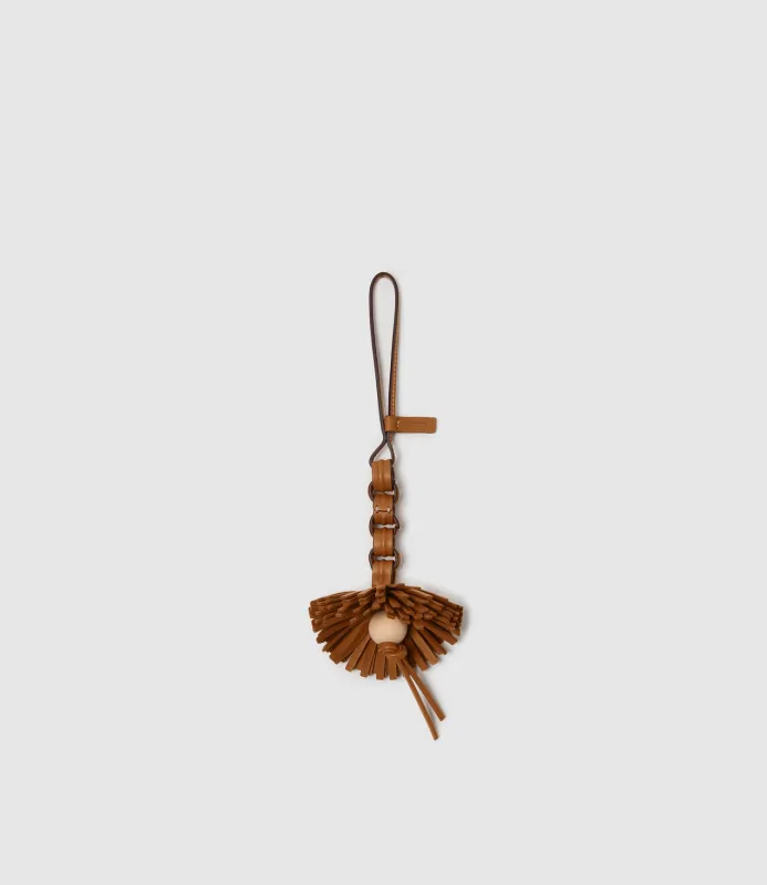 Aquilone Flower Charm Ultralight Calfskin Tan made by Metier