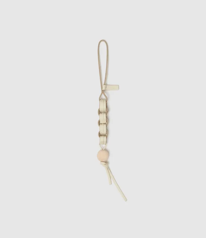 Aquilone Ball Charm Ultralight Calfskin White Sand made by Metier