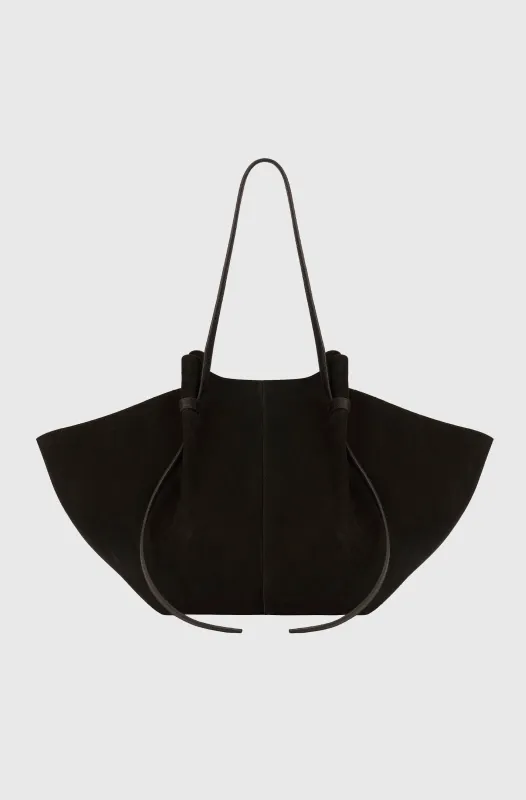 LARGE MOCHI - BLACK SUEDE made by Yuzefi