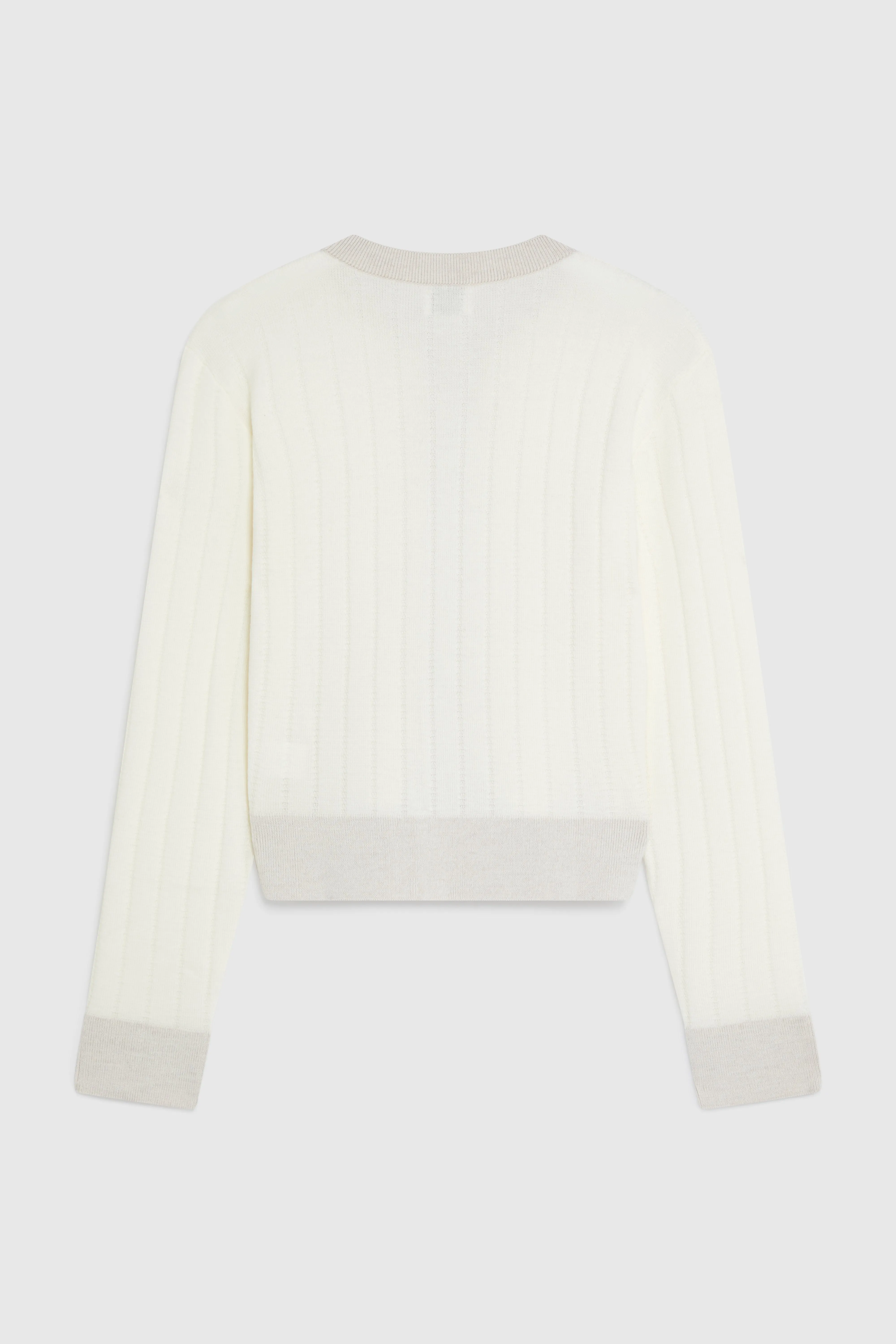 TATUM TUCK STITCH CARDIGAN - OATMEAL sold by Yuzefi product image thumbnail 3