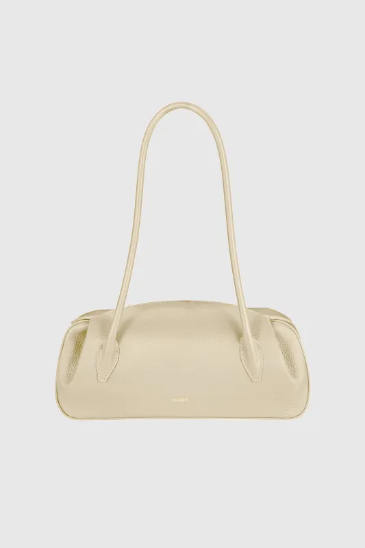 OYSTER SHOULDER BAG - ANGORA PEBBLE GRAINED LEATHER made by Yuzefi