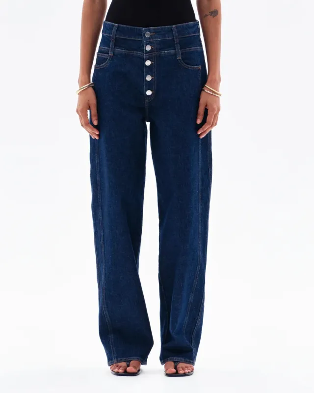 EIRIAN POINT SEAM JEAN - COLBALT made by Yuzefi