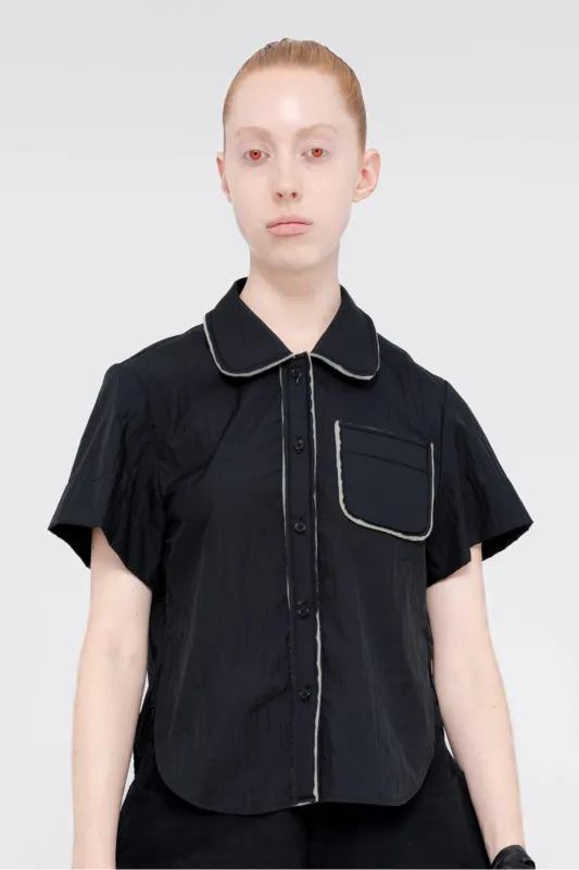 BLACK FOAMY NYLON SHIRT made by MELITTA BAUMEISTER