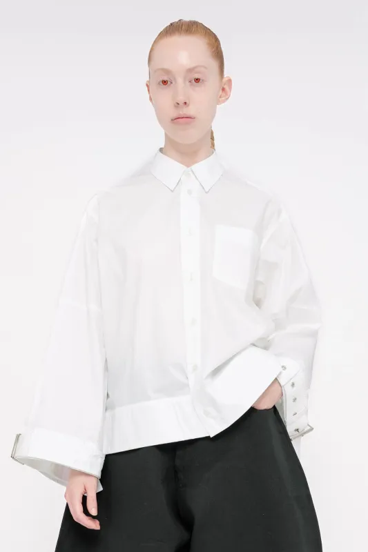 WHITE BELTED SHIRT made by MELITTA BAUMEISTER