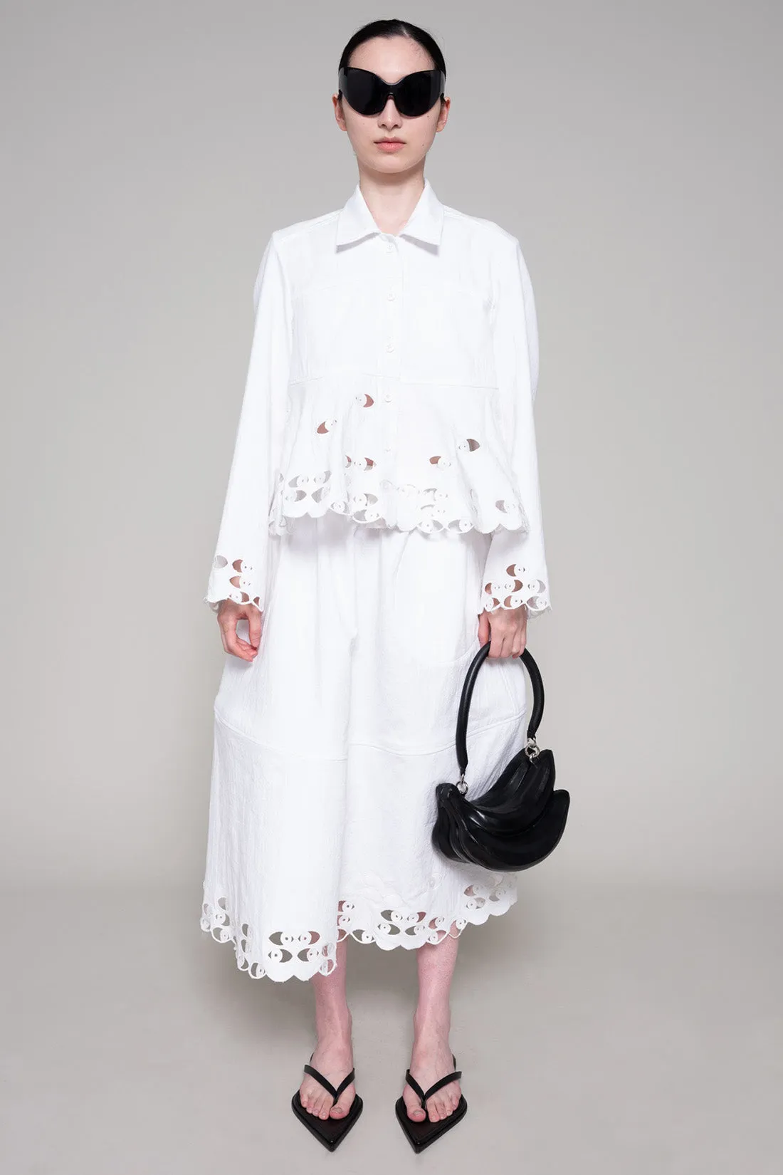 WHITE WATCHING SHIRT JACKET sold by MELITTA BAUMEISTER product image thumbnail 2
