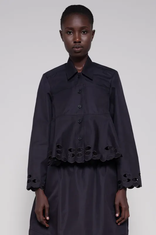 BLACK WATCHING SHIRT JACKET made by MELITTA BAUMEISTER