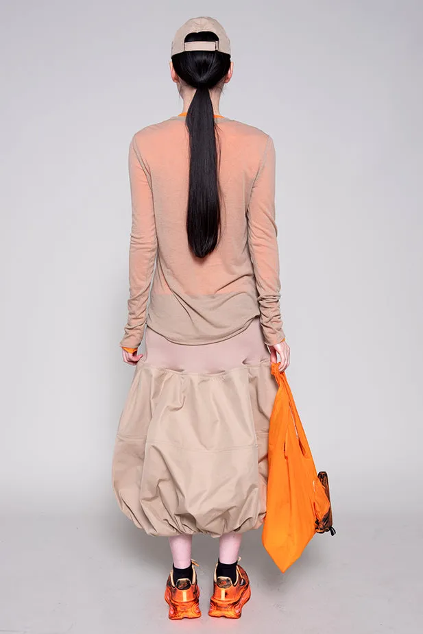 BEIGE LONG SLEEVE DOUBLE TOP sold by MELITTA BAUMEISTER product image thumbnail 5