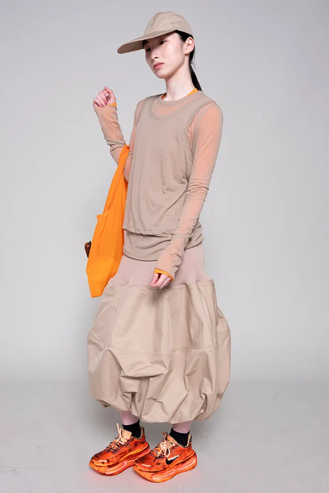BEIGE LONG SLEEVE DOUBLE TOP sold by MELITTA BAUMEISTER product image thumbnail 3