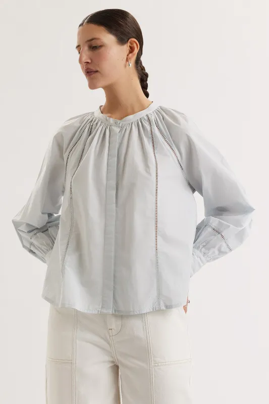 Roshni Top in Skye made by Merlette NYC