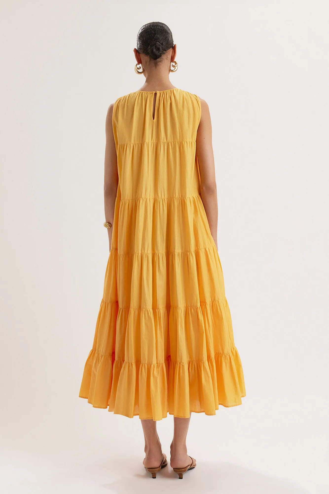 Caron Dress in Marigold sold by Merlette NYC product image thumbnail 5