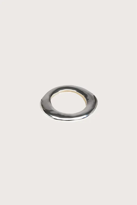 Dinosaur Designs Small Drift Bangle in Silver made by Dinosaur Designs