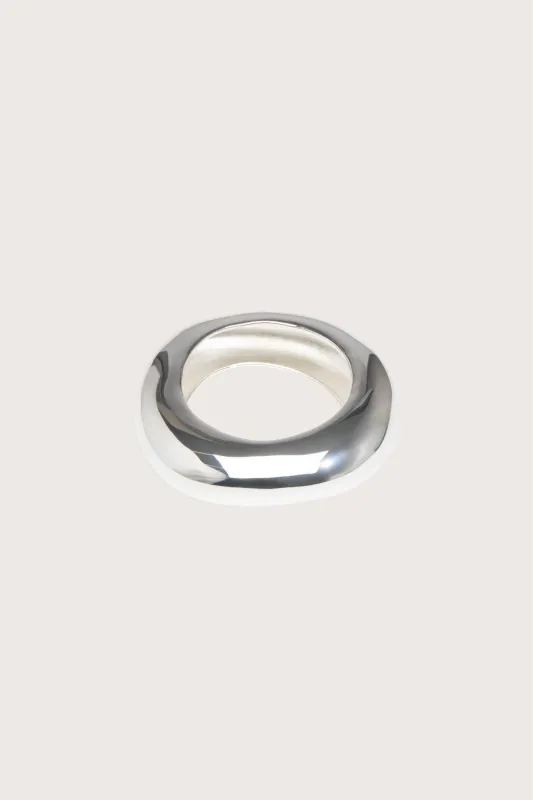 Dinosaur Designs Large Drift Bangle in Silver made by Dinosaur Designs