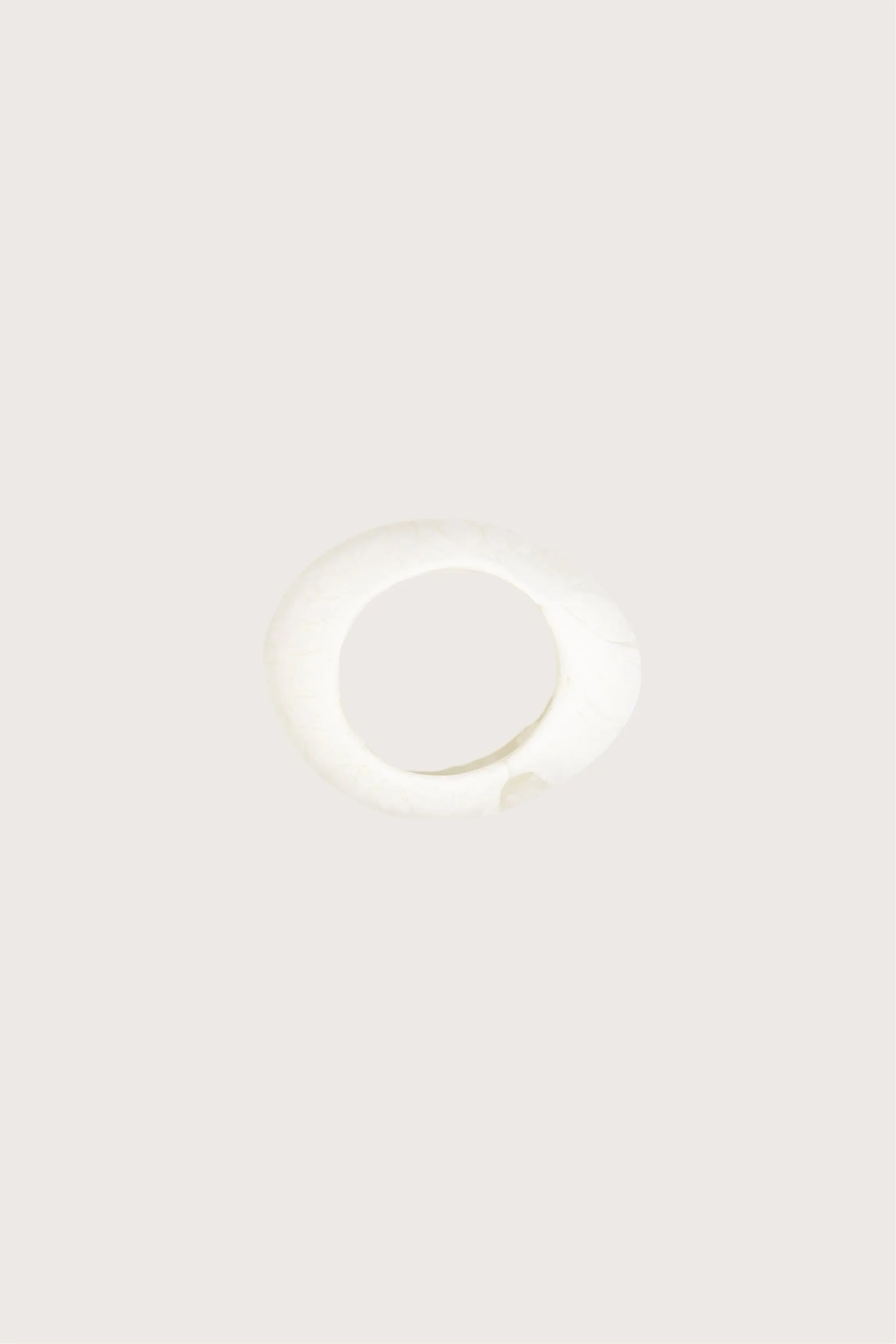 Dinosaur Designs Medium Rock Bangle in Chalk Swirl sold by Merlette NYC