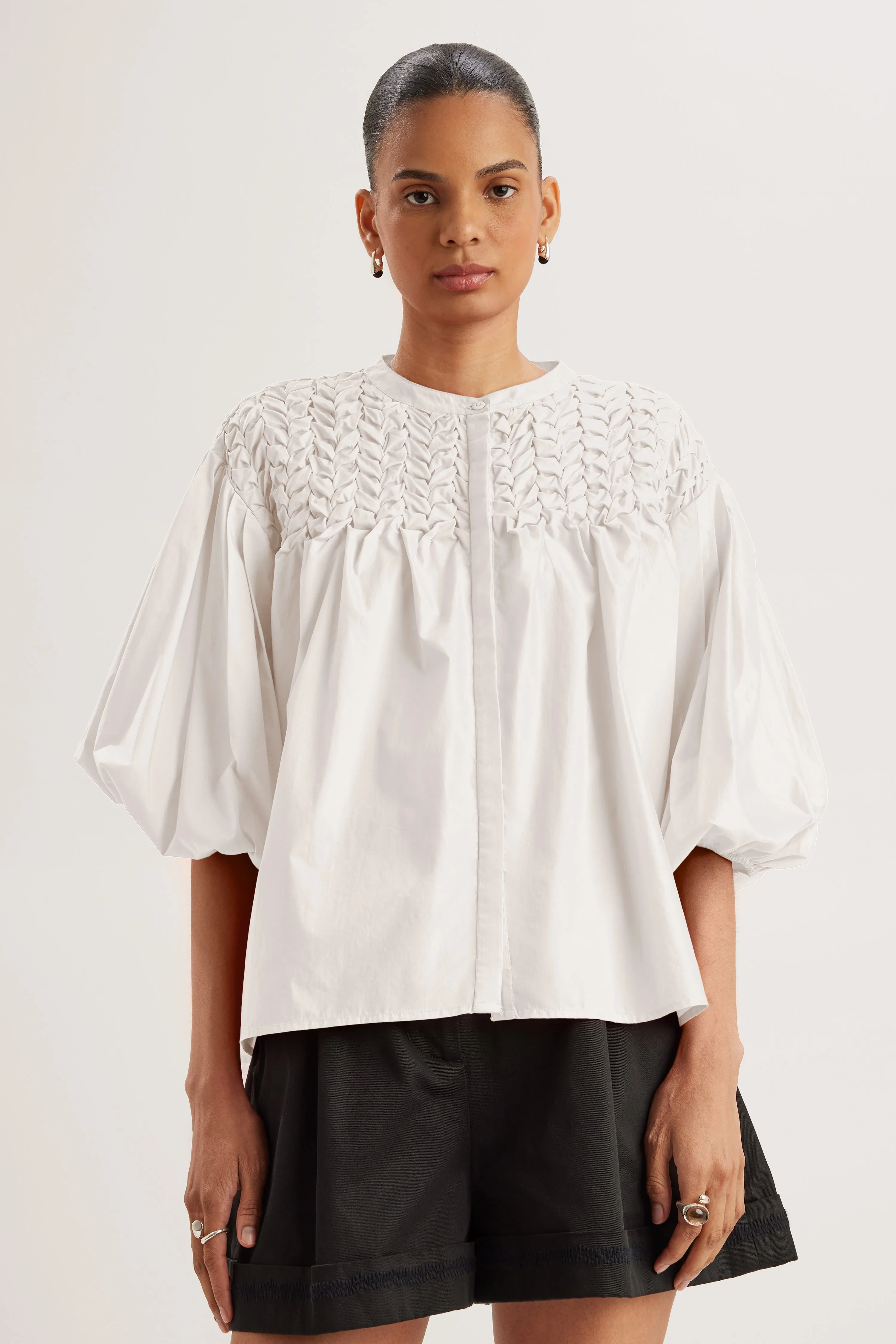 Meadow Top in White sold by Merlette NYC