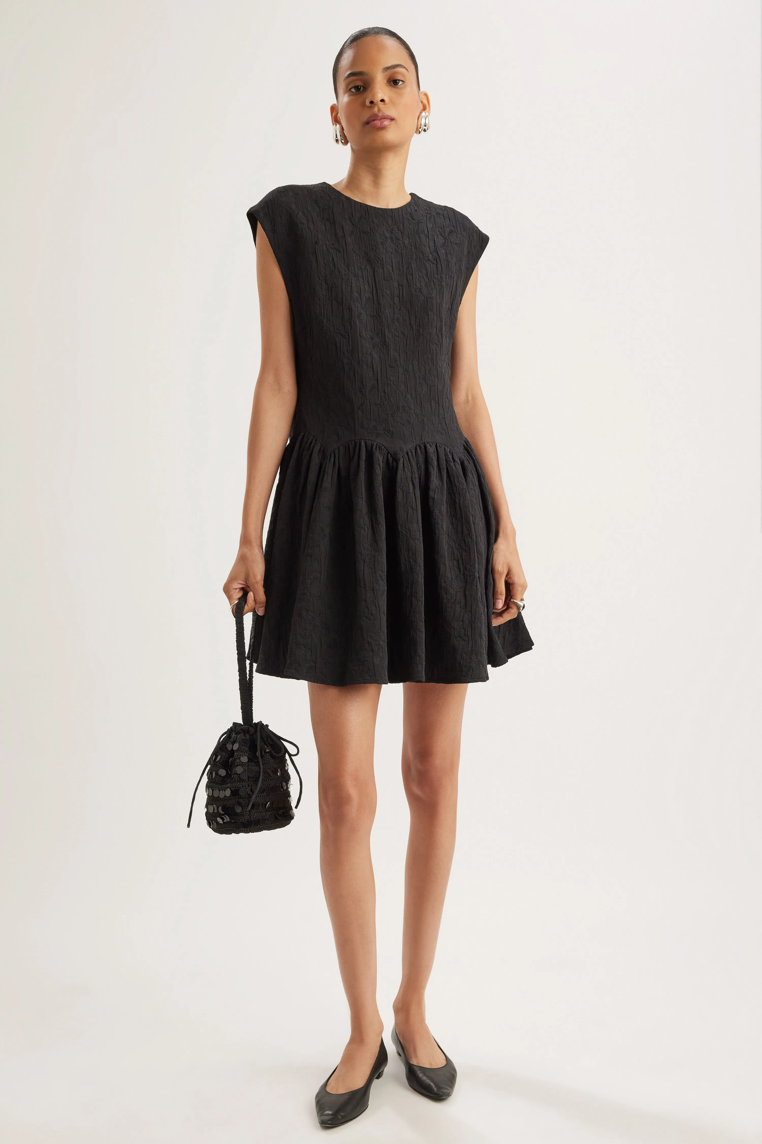 Carolina Dress in Black sold by Merlette NYC