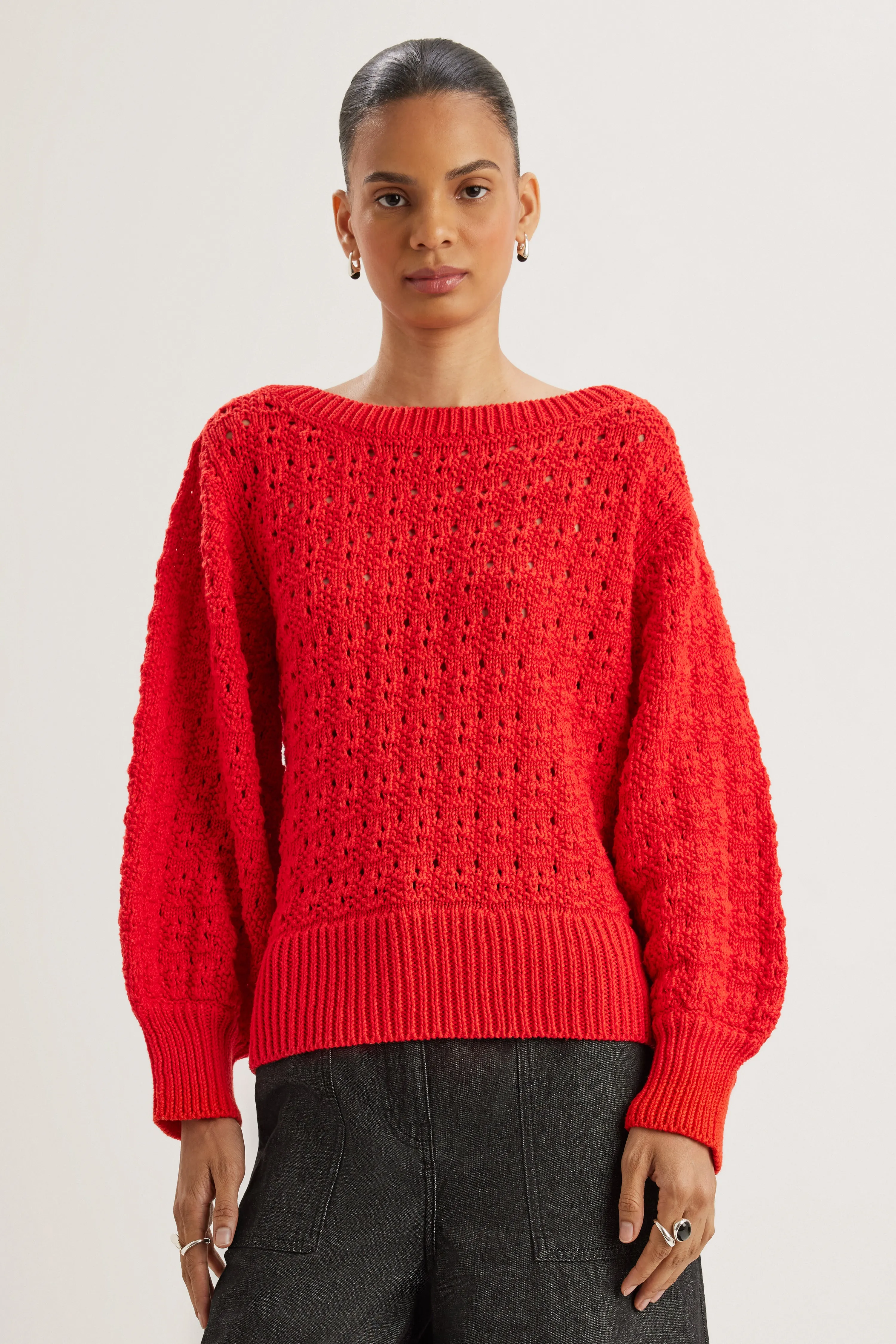 Cy Sweater in Cherry sold by Merlette NYC product image thumbnail 5