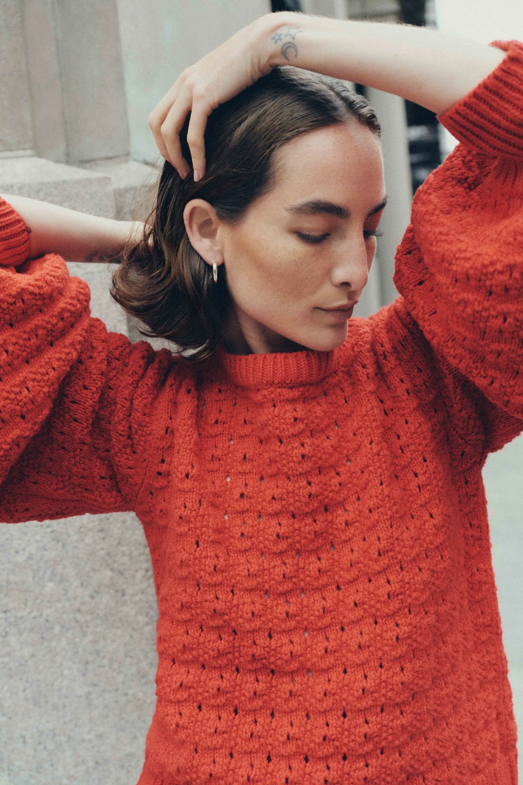 Cy Sweater in Cherry sold by Merlette NYC product image thumbnail 2
