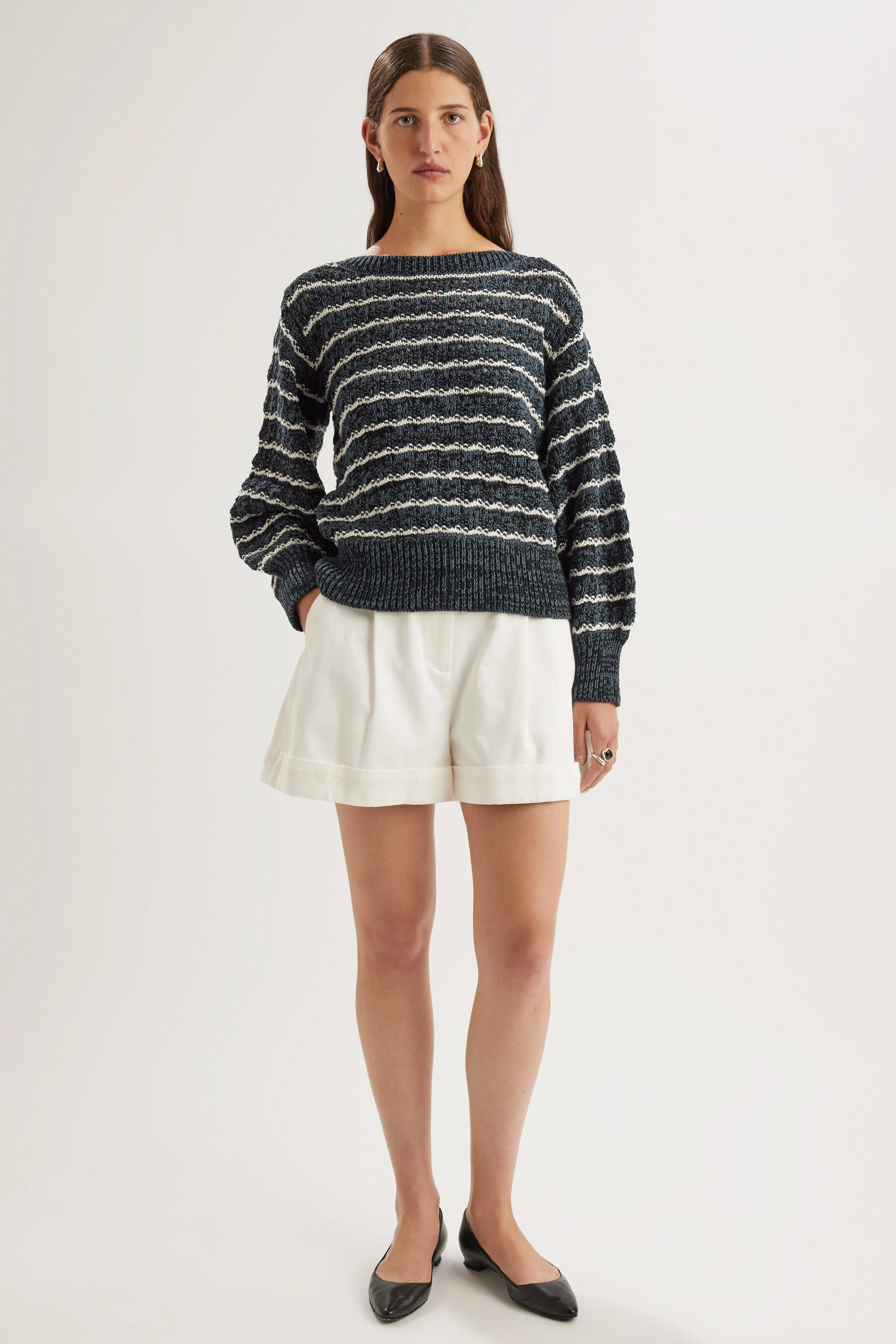 Cy Sweater in Midnight sold by Merlette NYC product image thumbnail 3