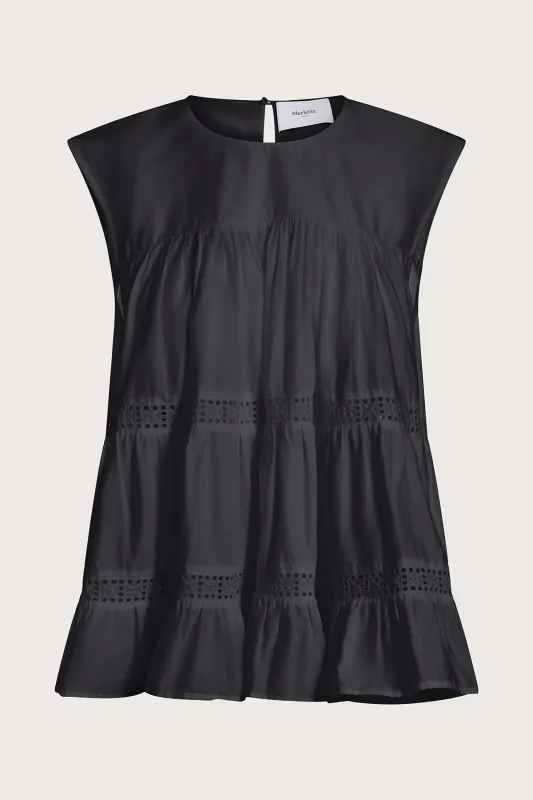 Quai Top in Black made by Merlette NYC