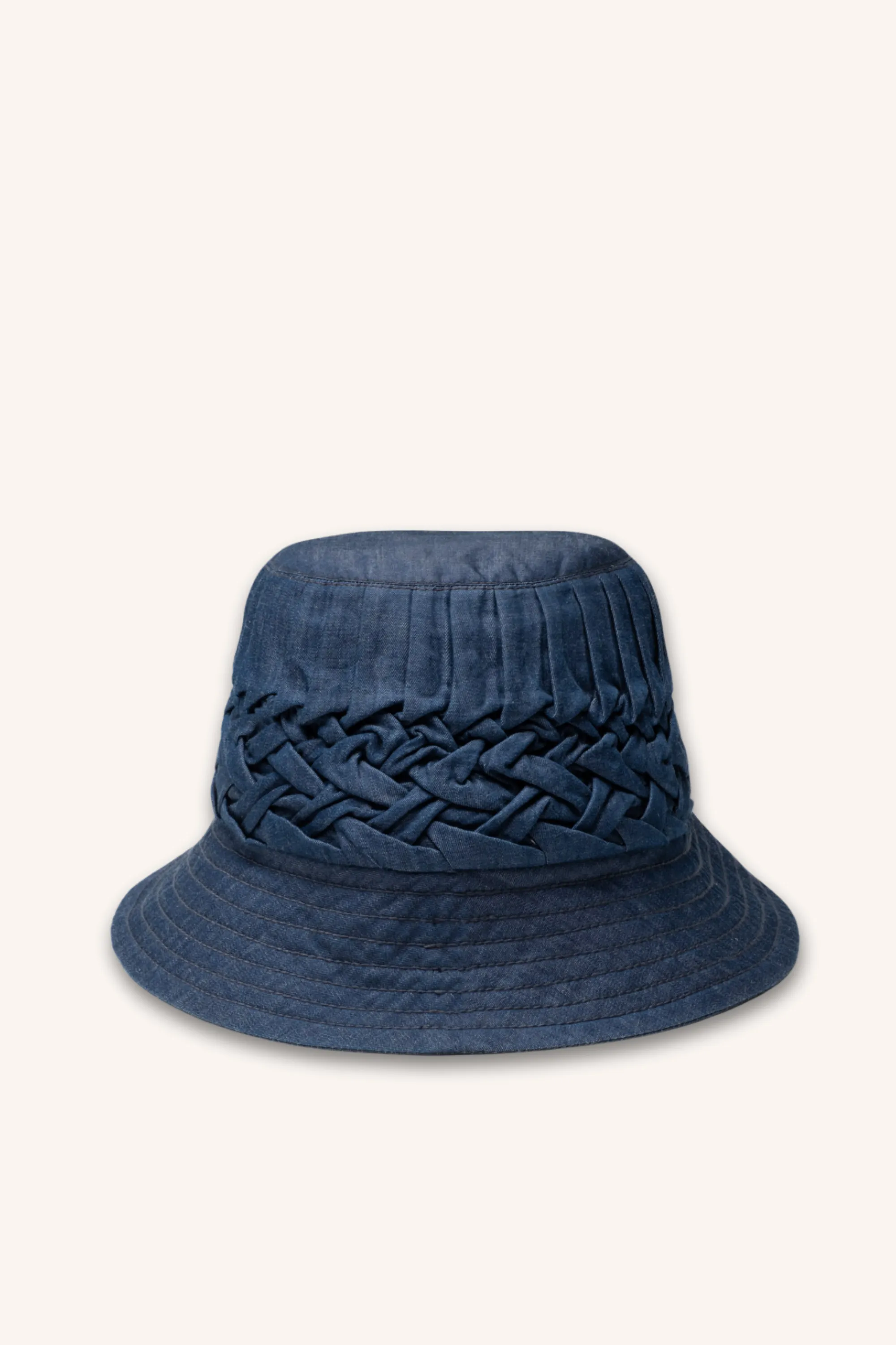 Marbella Hat in Dark Denim sold by Merlette NYC