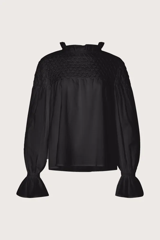 Majorelle Top in Black made by Merlette NYC