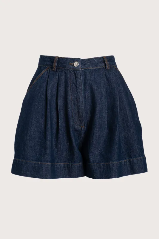 Catalina Short in Dark Blue Wash made by Merlette NYC