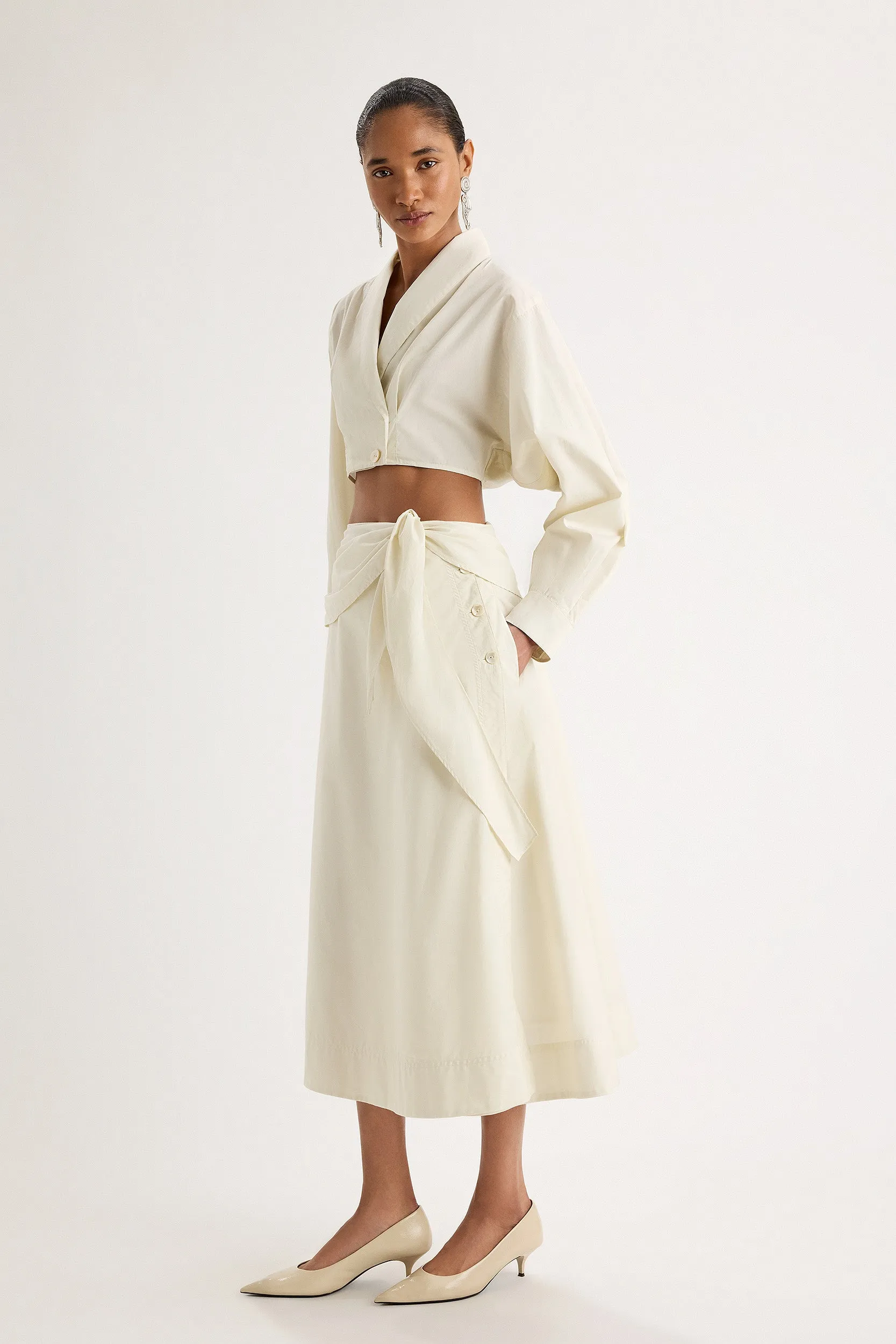 Eterna Top in Chalk sold by Merlette NYC product image thumbnail 3