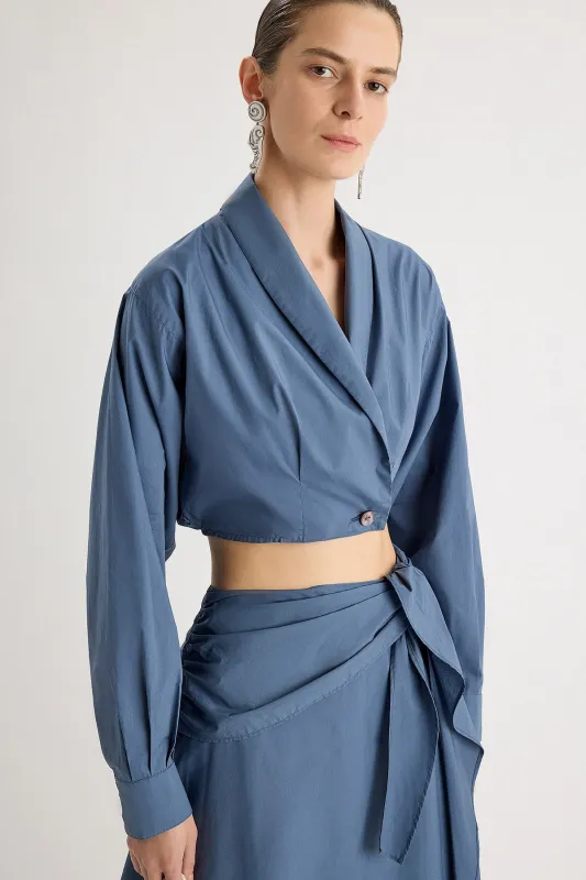 Eterna Top in Indigo made by Merlette NYC