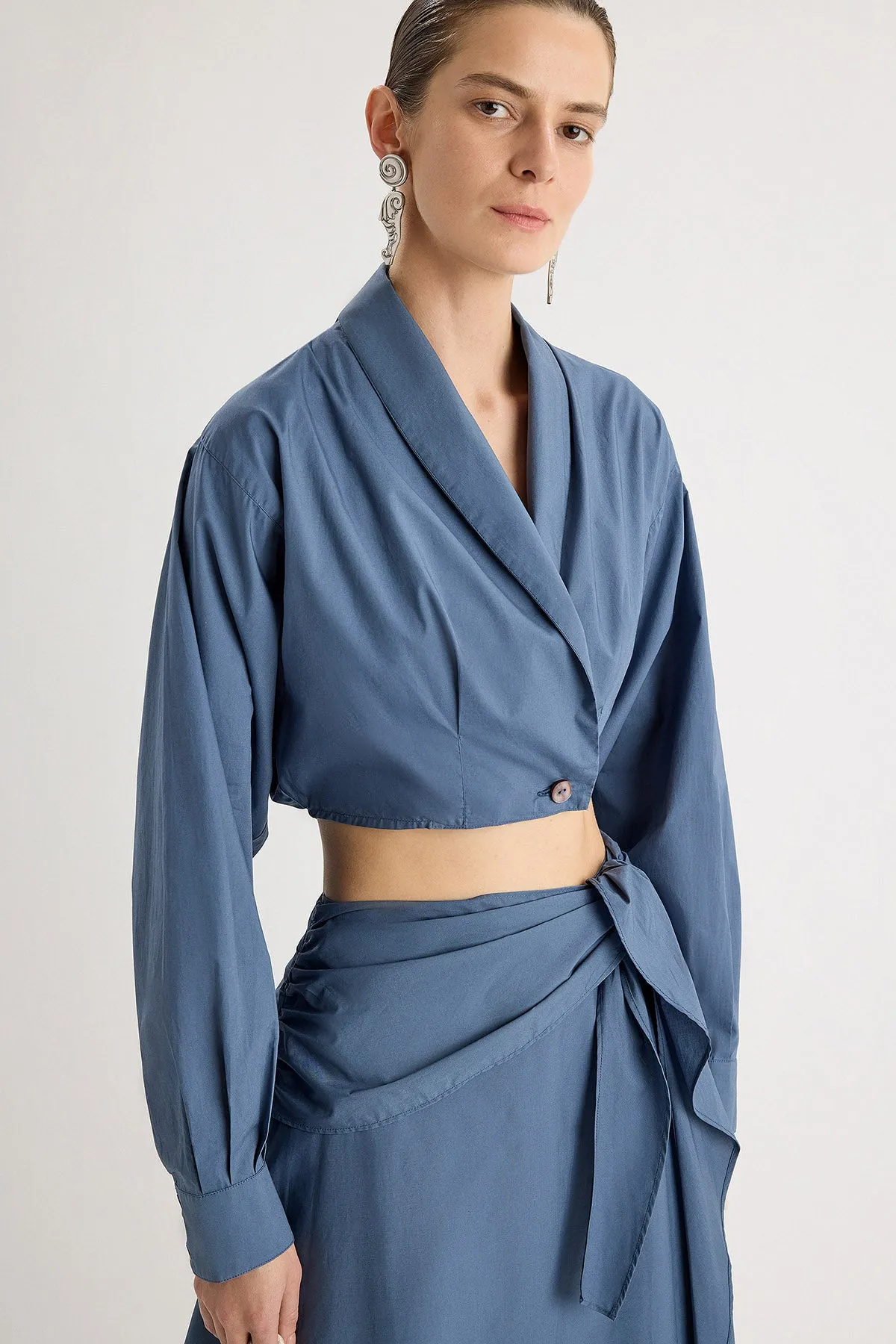 Eterna Top in Indigo sold by Merlette NYC