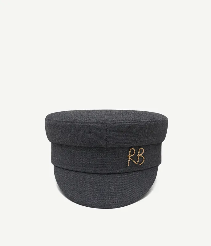 Logo-plaque Cotton-Blend Baker Boy Cap made by Ruslan Baginskiy