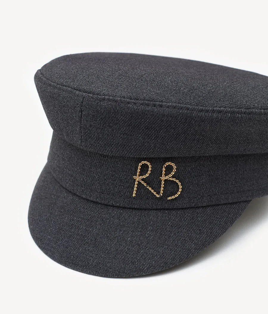 Logo-plaque Cotton-Blend Baker Boy Cap sold by Ruslan Baginskiy product image thumbnail 4