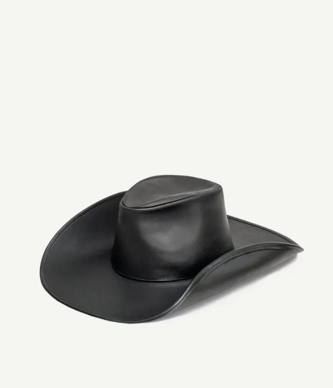 Leather Cowboy Hat made by Ruslan Baginskiy