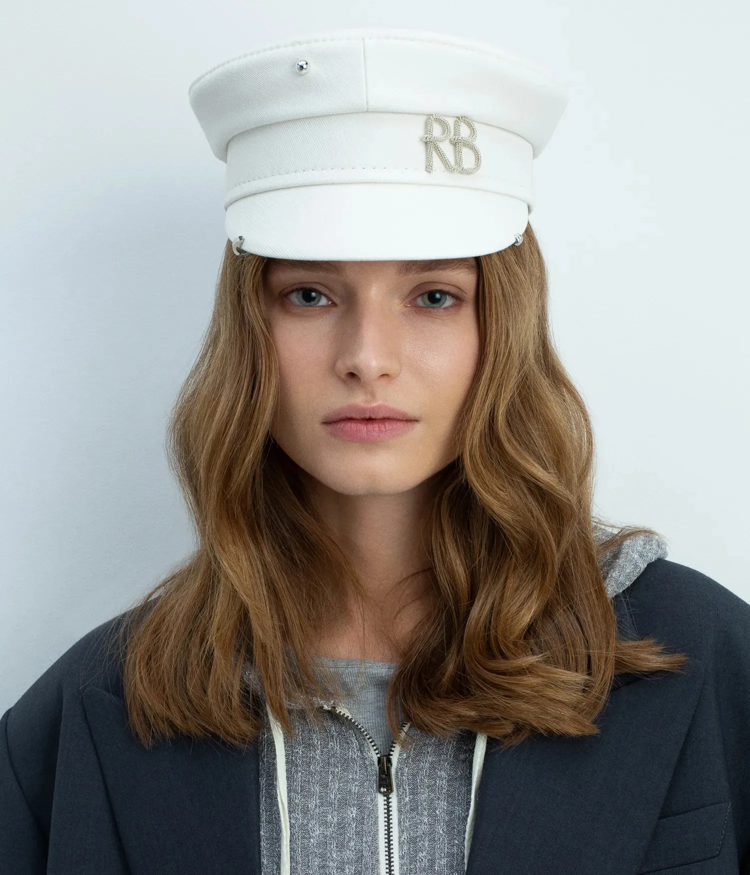 Pierced Logo-plaque Baker Boy Cap sold by Ruslan Baginskiy product image thumbnail 3