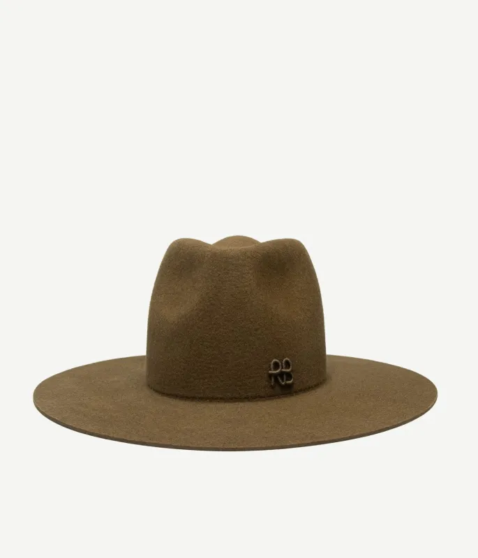 Logo-embellished Fedora Hat made by Ruslan Baginskiy